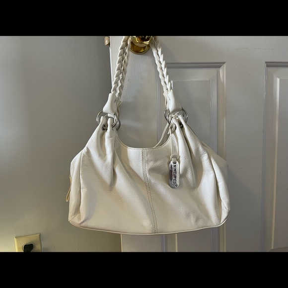 NINE WEST white soft leather bag - Picture 2 of 13
